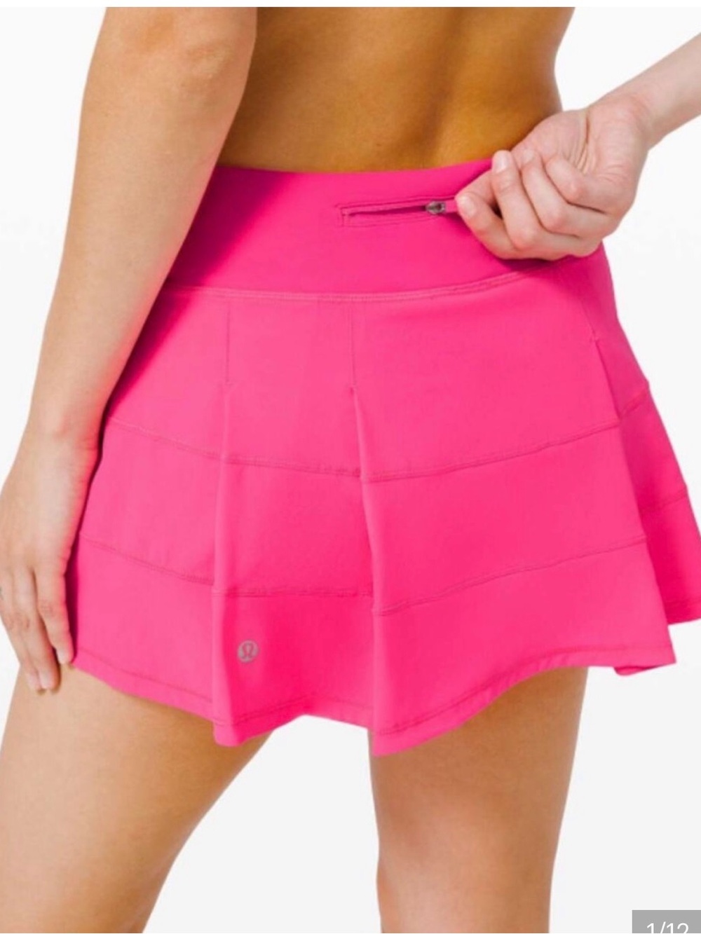 lululemon athletica Hot Pink Skater Tennis Skirt, Sz 8